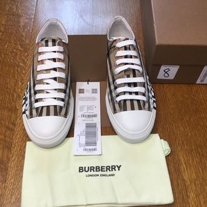 Burberry logo-print check sneakers